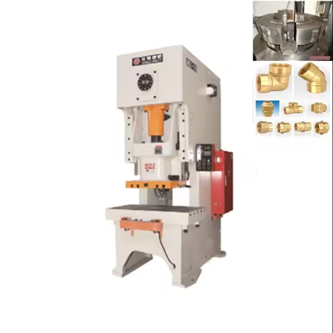 A CNC machine precisely carving a brass faucet body, a key step in modern faucet manufacturing.